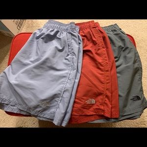 3 pair The North Face hiking/athletic shorts